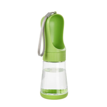 Portable Pet Water Bottle With Food Container