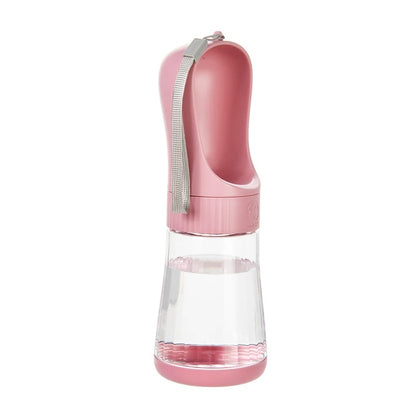 Portable Pet Water Bottle With Food Container