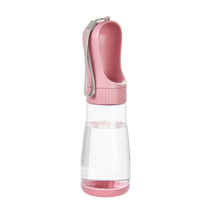 Portable Pet Water Bottle With Food Container