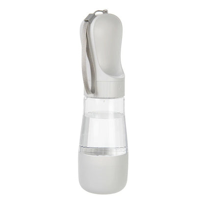 Portable Pet Water Bottle With Food Container