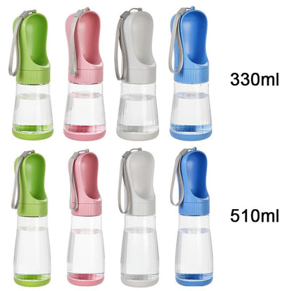Portable Pet Water Bottle With Food Container